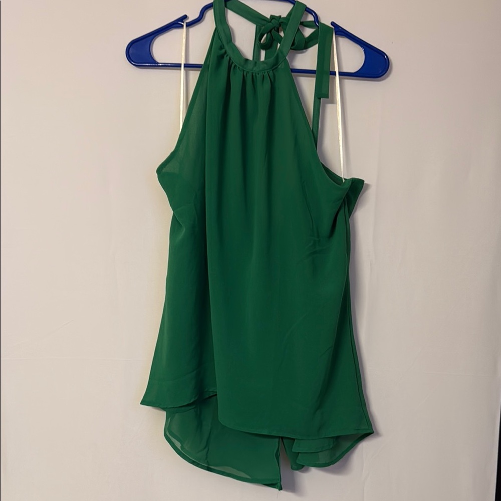 Green Halter Top